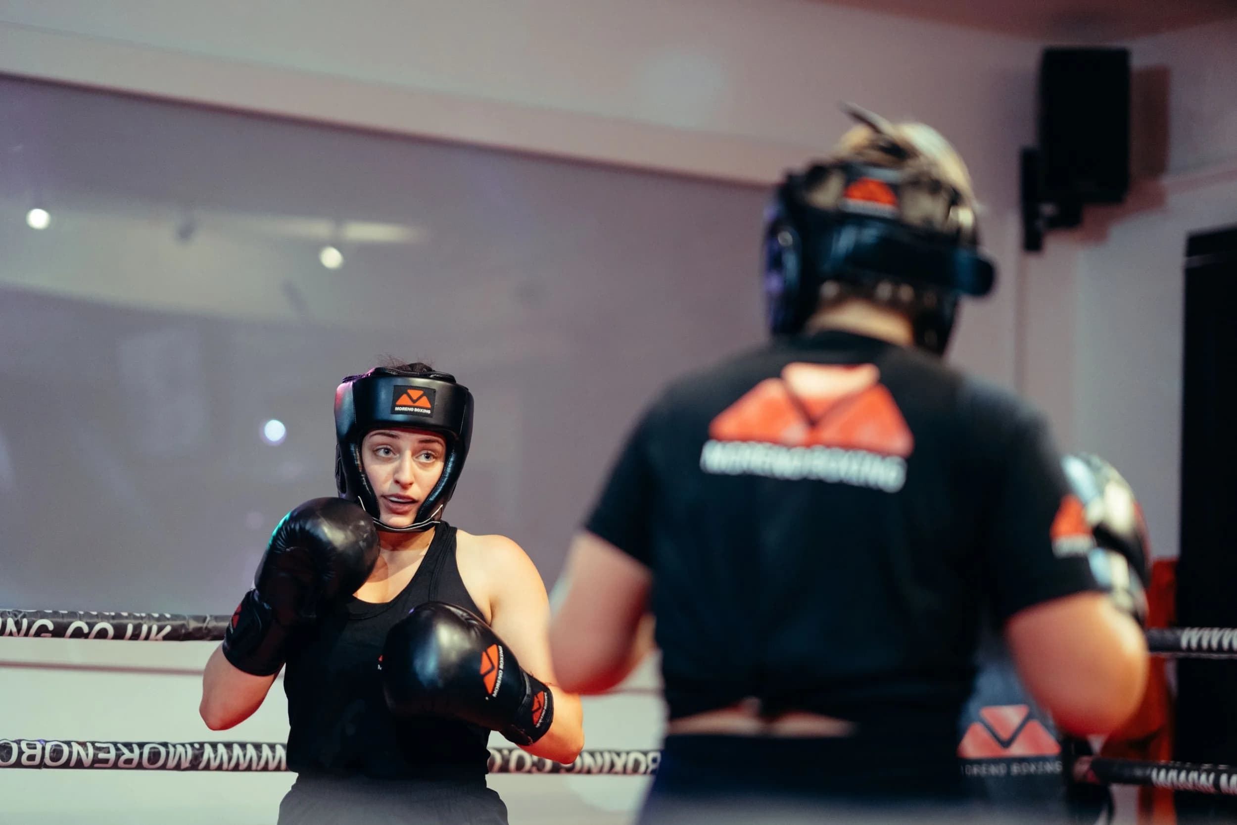 Adult boxing class at Moreno Boxing