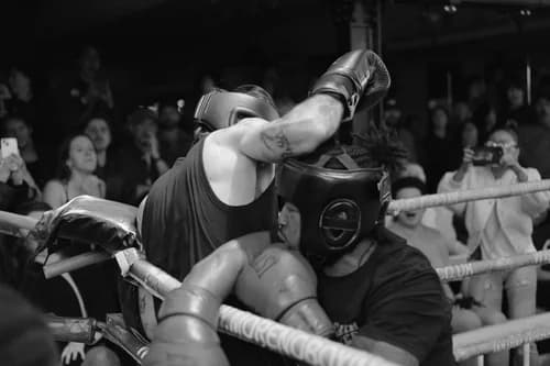 Moreno Boxing Fight Camp boxer competing in the ring