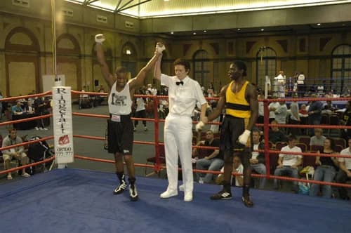 Carlos Moreno with Moreno Boxing members